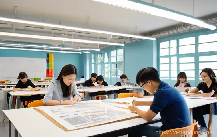 가구디자인 교육 과정 후기 - **Prompt:** A confident Vietnamese female interior designer, elegantly dressed in a business casual ...