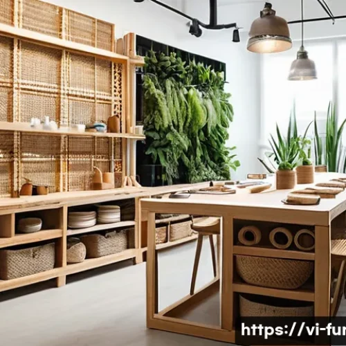 Home 11 가구디자인 워크숍 진행법 - **Prompt:** A vibrant, sun-drenched interior design workshop filled with natural light, featuring a ...